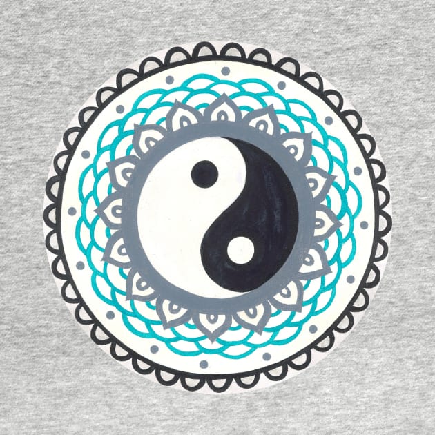 Mandala Yin and Yang, variant 1 by Kunst und Kreatives